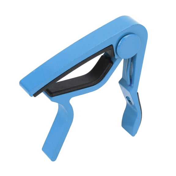 BOKYAN Guitar Capo Strong Spring Scratch Resistant High Hardness Alloy Guitar Capo with 5 Picks Blue for Acoustic and Electric Guitars Lightweight Portable Music Accessory