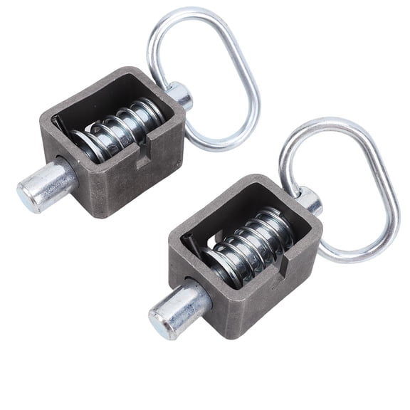 BOKYAN Heavy Duty Spring Latch Lock Assembly Weld On Universal Long Steel Latch for Trailer Gate Pins, Secure Storage Cargo, Includes 2 Pieces, Approx 1.44 lbs / 655g