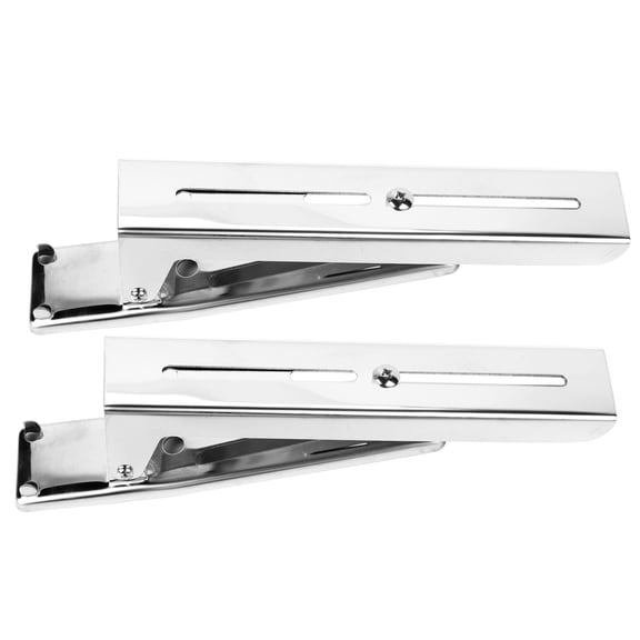 BOKYAN Heavy Duty Stainless Steel Microwave Oven Bracket Wall Mount Rack Shelf, Foldable & Stretchable Design (9.2-15.7 inches / 23.4-40 cm), Sturdy Kitchen Storage Support Up to 77lbs / 35kg