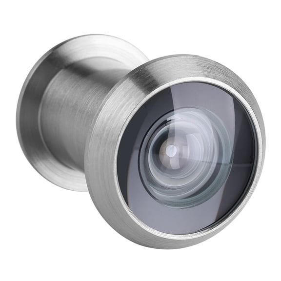 BOKYAN Home Security Optical Glass 220 Degree Wide Angle Door Scope Viewer (Brushed Silver) 22mm / 0.87 in