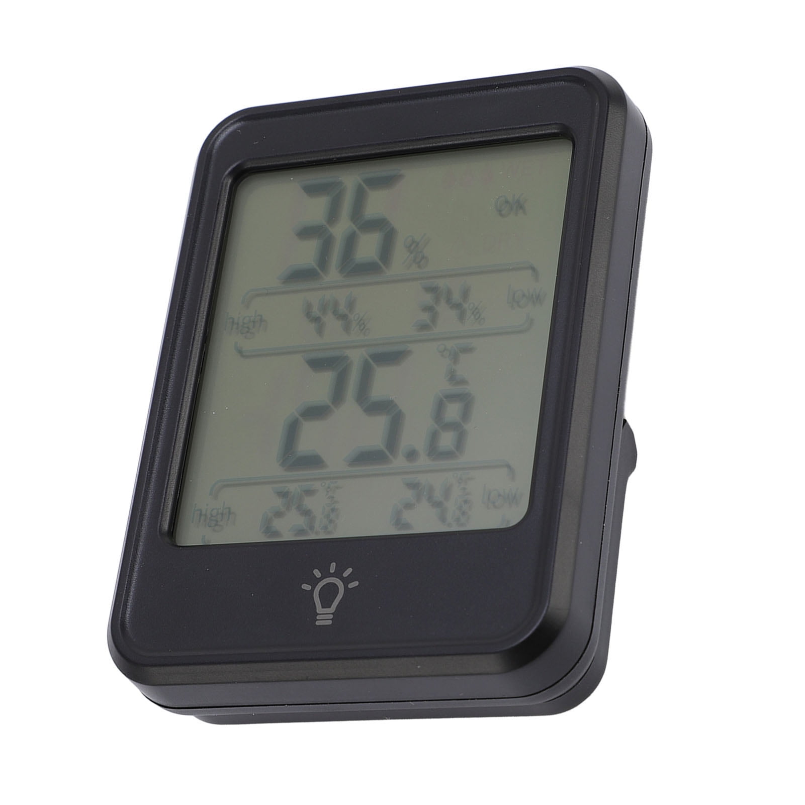 BOKYAN Hygrometer Indoor Humidity Meter Black Portable Humidity Gauge ...