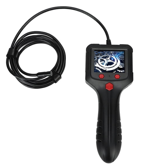 BOKYAN Industrial Endoscope Camera 8mm 1080P HD Digital Borescope Inspection Camera with 2.4 Inch IPS Screen 6.6ft / 2m Rigid Snake Cable Waterproof P100 Borescope