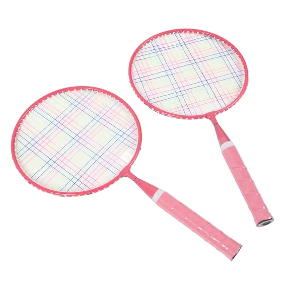 BOKYAN Kids Badminton Racket Set Outdoor Sports Tennis Racket Training Toy with 3 Nylon Shuttlecocks and Carrying Bag for Stadium Backyard Lawn Play, Pink