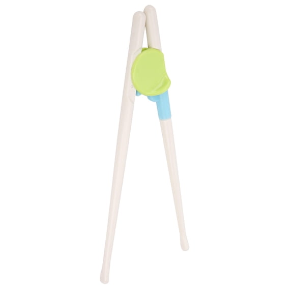 BOKYAN Kids Training Chopsticks – 1 Pair, ABS Material, Rounded Head, Silicone Finger Buckle, Easy‑Clean Learning Utensils