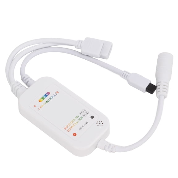 BOKYAN LED Strip Light Dimming Controller with RGB Remote Control Color Brightness Adjustment for KTV Music LEDs Rope Lighting 5-24V Multicolor 3 Pieces