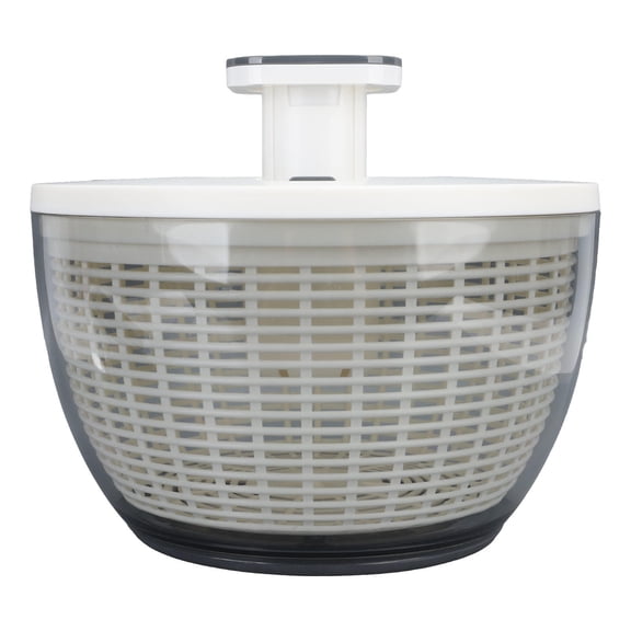 BOKYAN Large 11" Salad Spinner with BuiltIn Draining System  1Hand Operation, MultiUse Bowl & Basket, FamilySize Capacity