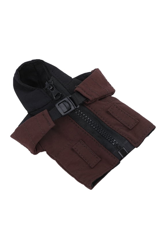 Mini Down Coat Key Chain Multi Functional Cool Mini Jacket Keychain with Zipper Unique Funny Charm Innovative Brown Accessory for Keys Bags Backpacks