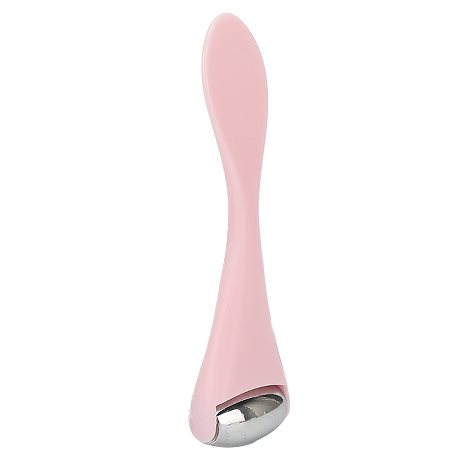 BOKYAN Mini Eye Roller Facial Massager Stainless Steel Alloy Ball Reusable Skin Care Tool for Relieving Wrinkles Puffiness Pores and Pain Relief, Pink Manual Device (4.72 inches / 12 cm)