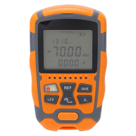 BOKYAN Mini Optical Power Meter Portable Optical Fiber Cable Tester Multimeter with LED Light InGaAs Probe High Precision Network Equipment Fault Locator 5.9 inches / 15 cm