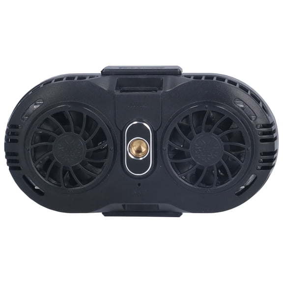 BOKYAN Mobile Phone Cooler Fan, Retractable Mute Cellphone Radiator with Dual Semi Conductor Cooling Chip for Phones, Adjustable Gaming Phone Cooling Fan Stand, USB Powered 5V/2A, Black