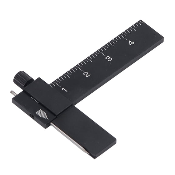 BOKYAN Model Equidistant Parallel Scriber Adjustable Isometric Scribing Ruler Carving Line Tool Black (5.51 inches / 14 cm)