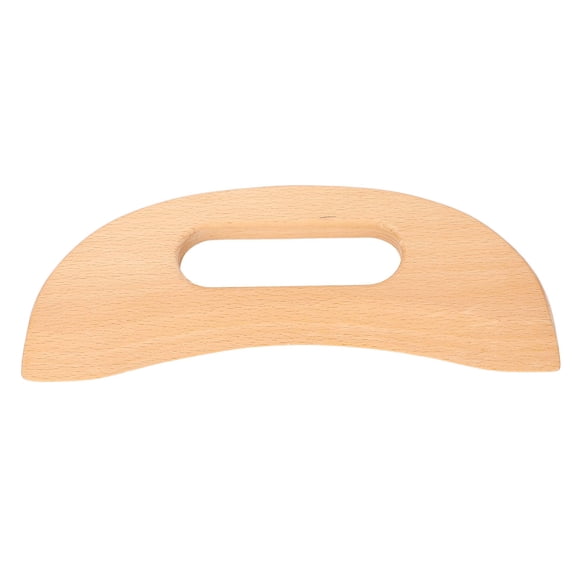 BOKYAN MoonShaped Wooden Gua Sha Massage Plate FullBody Acupressure Tool for Neck, Back, Abdomen, Chest, Legs & Arms