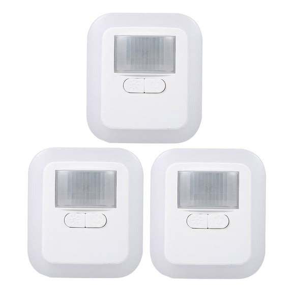 BOKYAN Motion Sensor LED Night Light Plug-in Wall Lamp with 10 Levels Dimmable Brightness and 30s/60s/90s/120s Adjustable Timer for Bedroom, Stairs, Hallway (2.4 x 0.8 x 2.8 inches / 6 x 2 x 7 cm)
