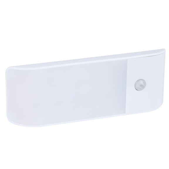 BOKYAN Motion Sensor LED Sensing Light, Wireless Infrared Closet Motion Detector Wall Lamp for Home, Battery Operated Under Cabinet Wardrobe Lighting, White, 5.12 inches / 13 cm