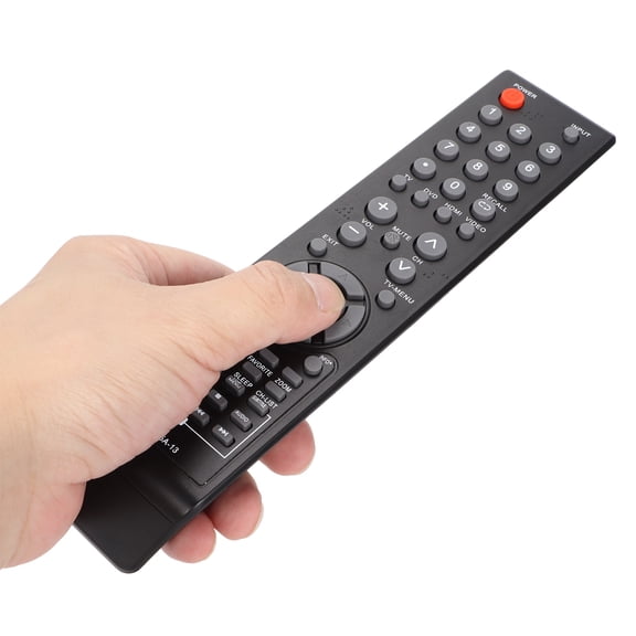 BOKYAN NSRC05A13 Universal Replacement Battery Powered Remote Control for Insignia TV DVD LCD Combination, Anti-Slip Long Range Smart Television Accessories, Black (8.66 inches / 22.0 cm)
