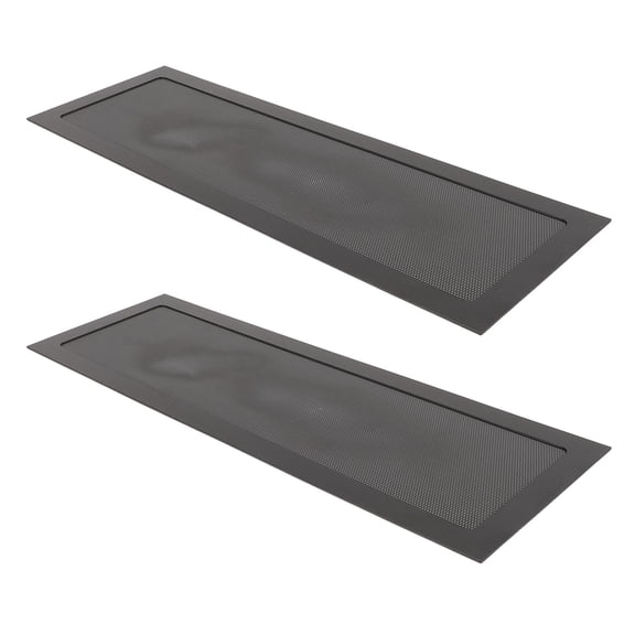 BOKYAN PC Fan Dust Filter Magnetic Frame Fine Mesh PVC Computer Cooler Fan Filter Grills, 2pcs Black, 4.72x14.17 inches / 12x36 cm Vent Cover for Computer Case Power Supply