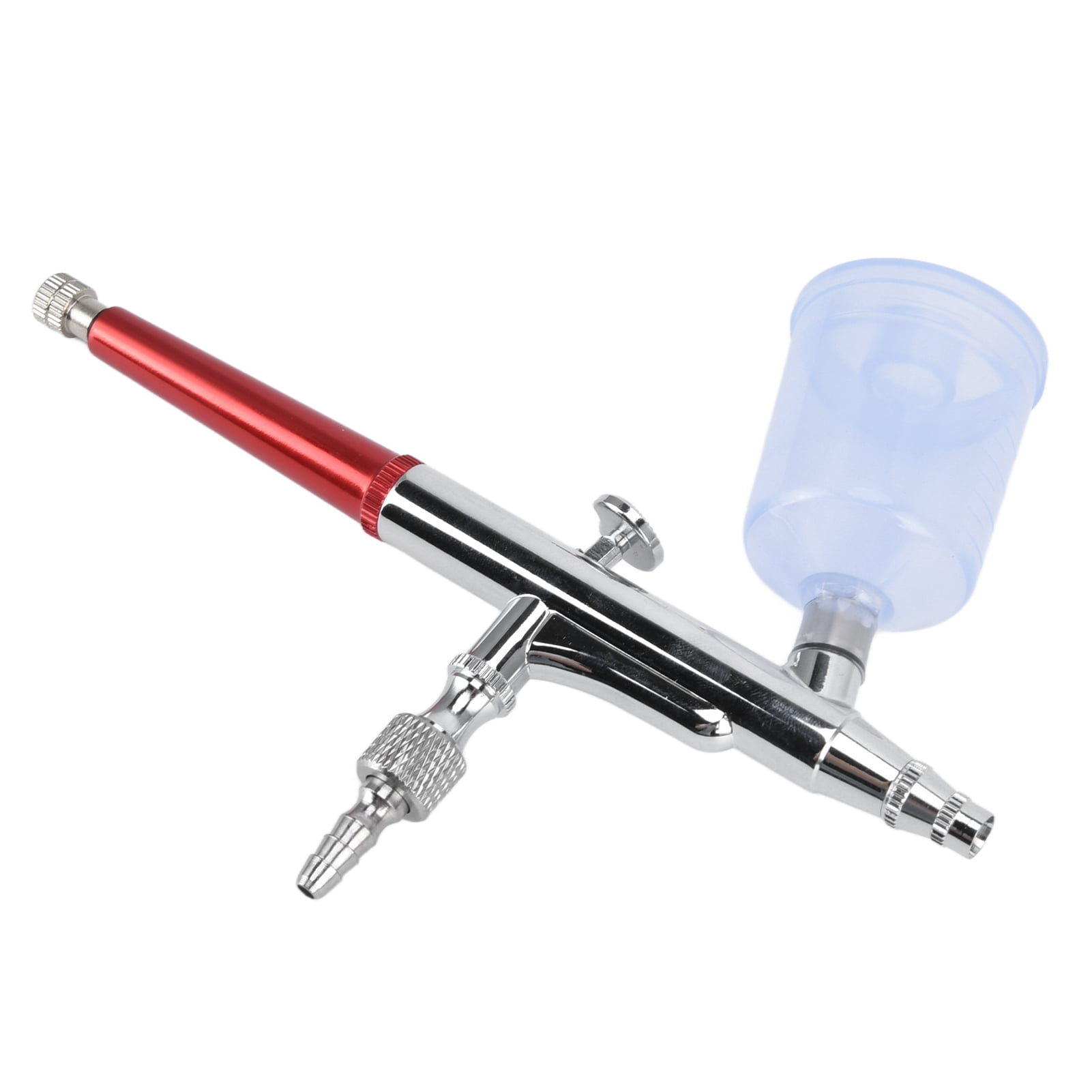 BOKYAN Paint Airbrush G1/8 DIY Airbrush Kit with Connector and Wrench for Home Decoration Model Printing, 7.48 inches / 19 cm Red