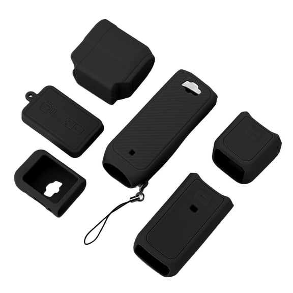 BOKYAN Pocket Camera Silicone Protective Case Soft Accurate Hole Position Handheld Action Camera Cover For OSMO Pocket 3 Black 4.72 inches / 12 cm