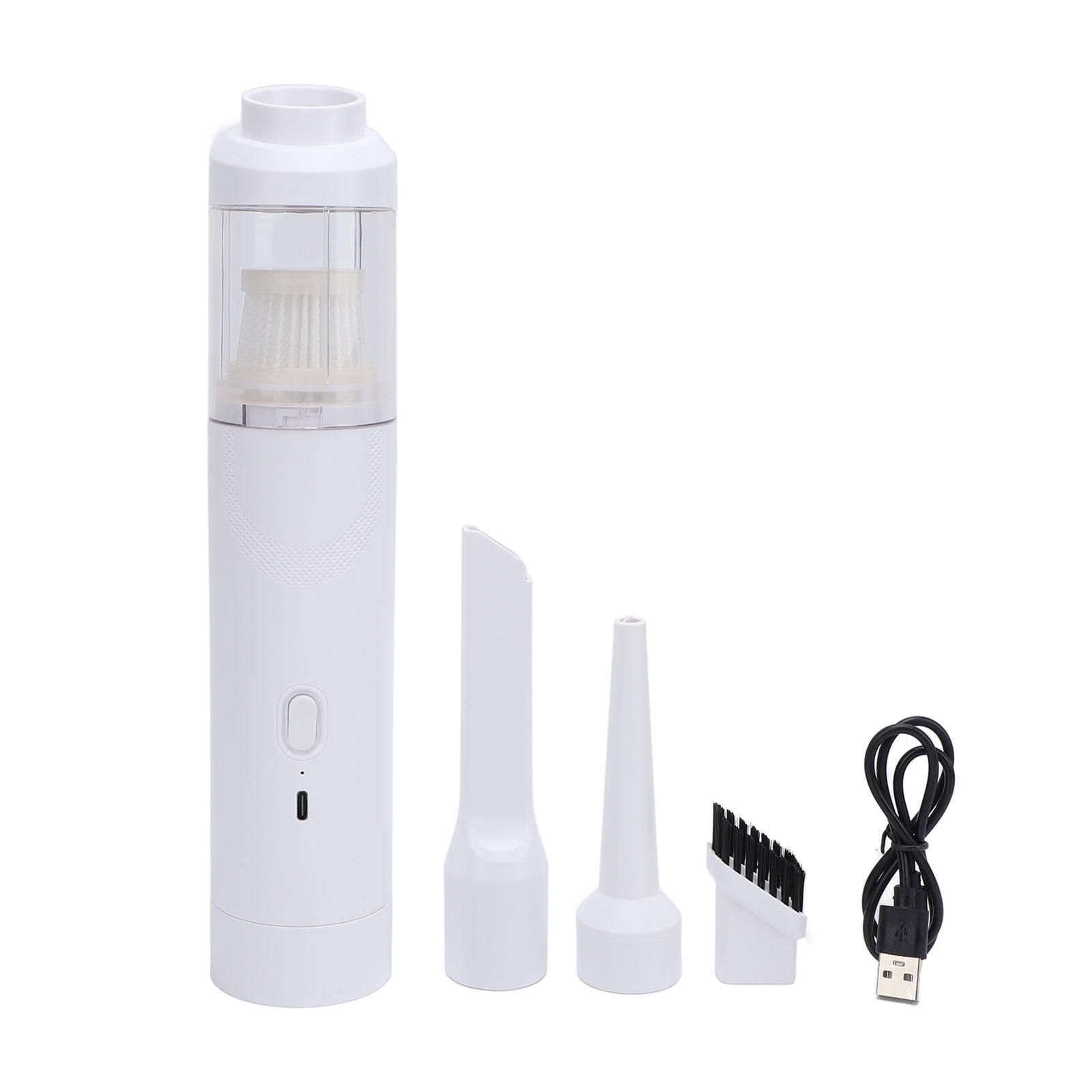 BOKYAN Portable Cordless Car Vacuum – High‑Power Handheld, Rechargeable Dust Catcher with Large Suction, Titanium White