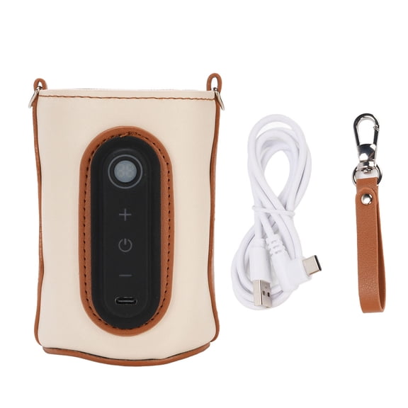 BOKYAN Portable Digital Baby Bottle Warmer with 26Level Temperature Control, USBPowered, TravelReady Sleeve