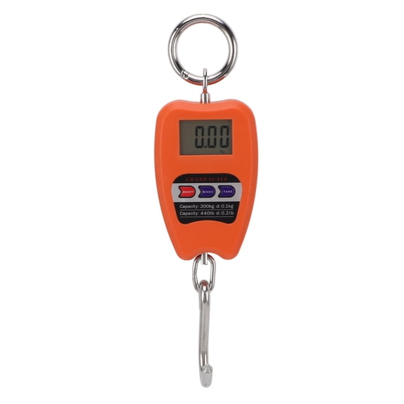 BOKYAN Portable Digital Hanging Scale 200kg Capacity – High‑Accuracy, Hand‑Held Food & Luggage Scale in Orange