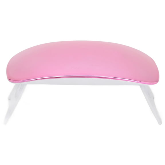 BOKYAN Portable Foldable Handheld 6W UV LED Nail Lamp Fast Curing Dryer Light for Manicure, Pink