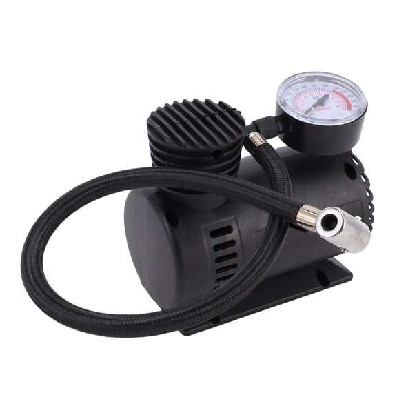 BOKYAN Portable Mini Air Compressor Bike Tire Inflator Pump 12 Volt 300 PSI High Pressure Electric Inflator for Bicycles, Balls and Balloons, 4.72 x 5.31 x 2.76 inches / 12 x 13.5 x 7 cm, Black