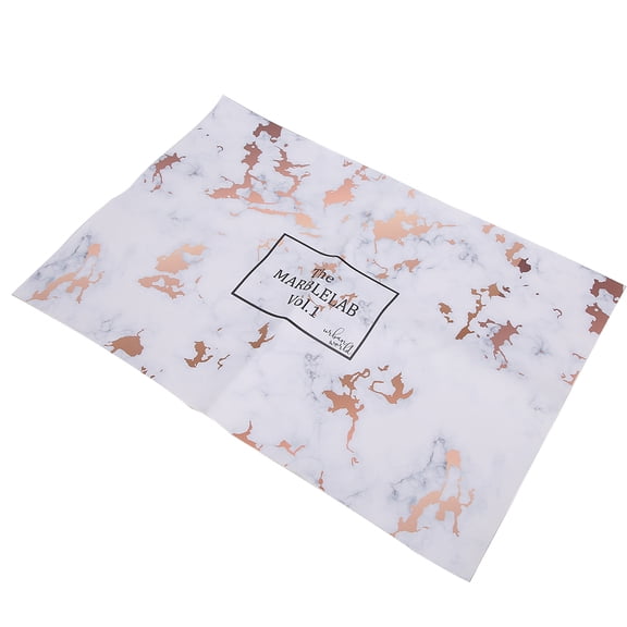 BOKYAN Portable Nail Art Table Mat Waterproof Soft Hand Cushion Pad for Manicure Workstation, Rose Gold Grain Foldable Washable Arm Rest Desk Protector, 9.84 in / 25 cm