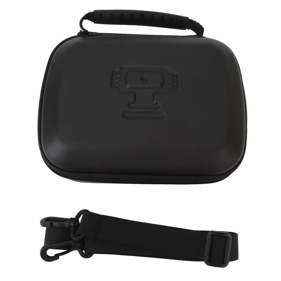 BOKYAN Portable PU Storage Protective Bag Hard Carrying Case Travel Protective Case Compatible with Osmo Pocket 3 Camera, Compact Organizer, 8.66 x 7.48 x 3.15 inches / 22 x 19 x 8 cm Black