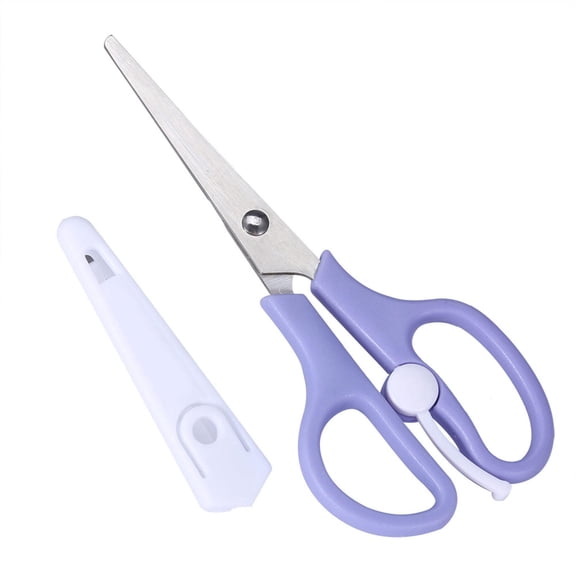 BOKYAN Portable Stainless Steel Food & Vegetable Scissors with Protective Scabbard – Rust‑Proof, Slip‑Proof PP Handle, Safe Oblique Edge, High‑Hardness Cutting, Ideal for Meat, Noodles & Veggies