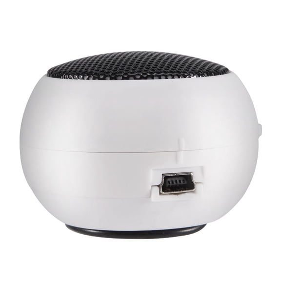 BOKYAN Portable Travel Speaker Built-in Battery Loudspeaker For PC Mobile Phone MP3 MP4 White (2.05 in / 5.2 cm) Wired Audio System Compact Pocket Sized