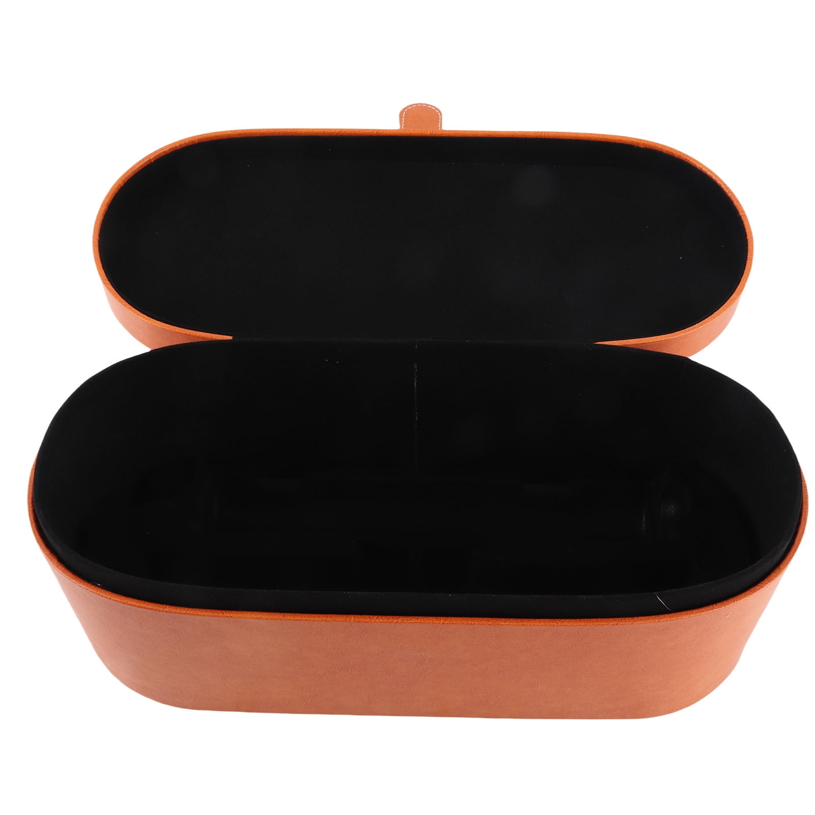 BOKYAN Premium Hair Styling Tool Storage Bag Splash Proof Scratch Proof PU Leather Portable Hair Dryer Carrying Case Travel Toiletry Kit Organizer Box for Women Men Daily Use Brown