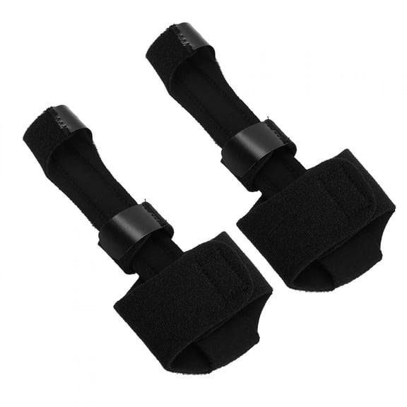 BOKYAN Premium Mallet Trigger Finger Splint Support Brace for Finger Sprain, Dislocation and Displacement Immobilizer, Breathable OK Cloth and SBR Medical Grade Finger Stabilizer, Black 2Pcs Set
