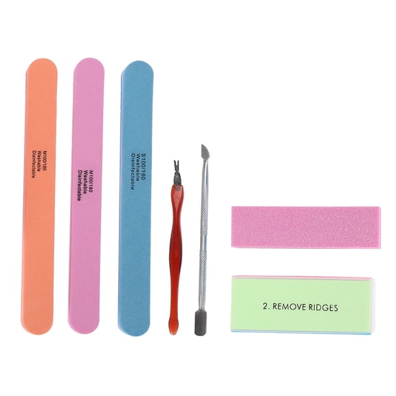 BOKYAN Premium Manicure Set Nail Polisher & Nail Files Buffer Kit - Includes Dead Skin Pusher, Cuticle Removal & Precision Nail Care Tool for Home Salon Use (7.48 inches / 19 cm)