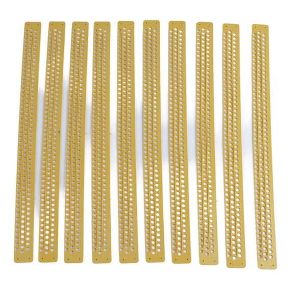 BOKYAN Premium Plastic Beehive Pollen Collector Traps, Durable Beekeeping Tool Yellow Traps for Beekeeper Efficiency and Honeycomb Management (10 Pack / 40x3 cm)