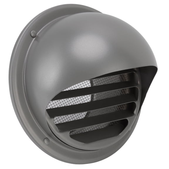 BOKYAN Premium Stainless Steel Round Air Vent Louvered Cover, Waterproof & Windproof External Wall Vent Outlet for Home Ventilation Systems, 6 inches / 15.2 cm