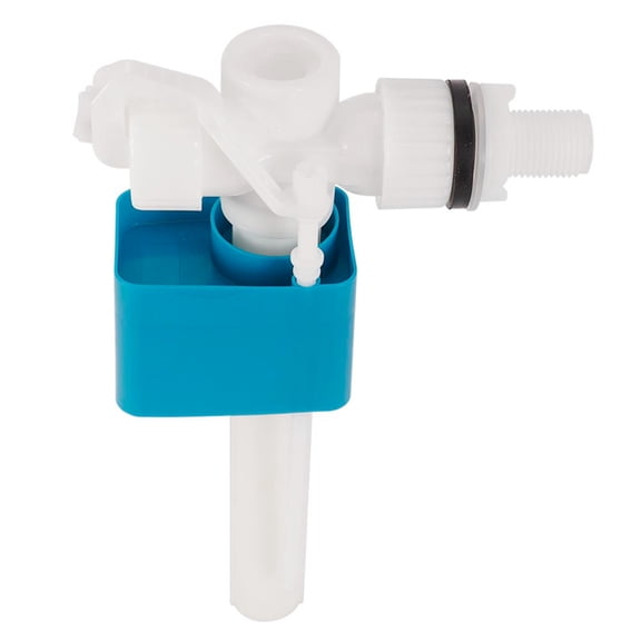 BOKYAN Pro Side Entry Inlet Valve 1/2 Inch For Cistern Brass Shank Plastic 9.6 in / 24.5 cm Universal Fit Toilet Tank Repair Part