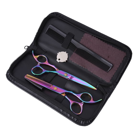 BOKYAN Professional Pet Dog Cat Grooming Scissors 6.69 inches / 17 cm Cutting Fur Shears Set Colorful [cite: 10]