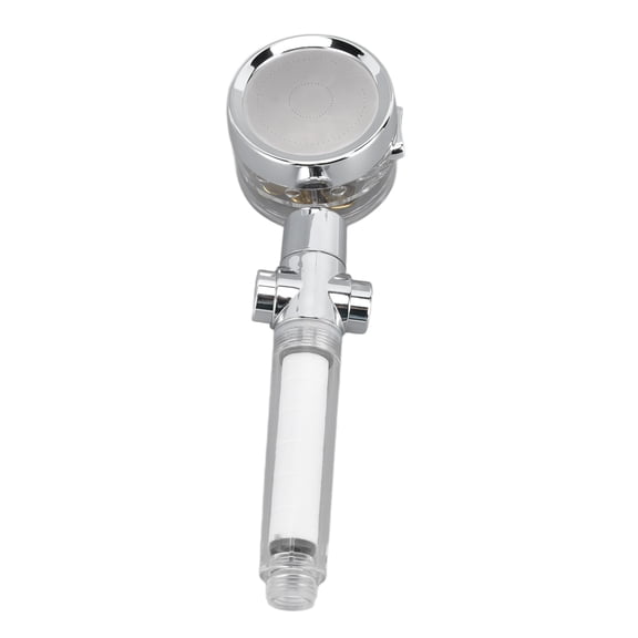 BOKYAN Propeller Shower Head Vortex Hydro Jet 360 Rotating Handheld with Pause Switch Filter G1/2 High-Pressure Turbo 3 Modes Water Saver Detachable Bathroom Accessories 10.6 oz