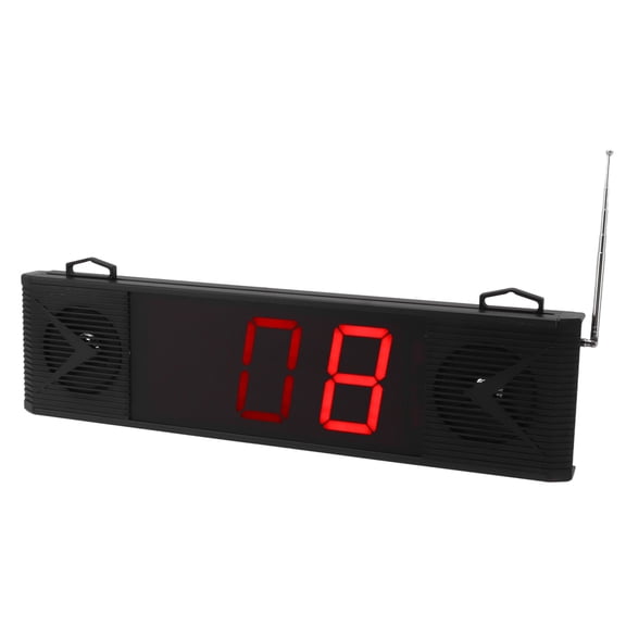 BOKYAN Queue Calling System Loud Speaker Screen Display 3 Digits Wireless Take A Number Wait System for Restaurant Hospital 100-240V, UK Plug