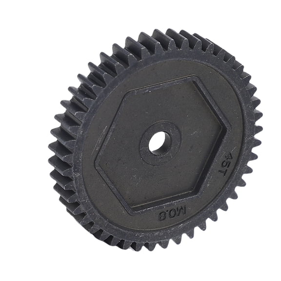 BOKYAN RC Car Steel Gear 0.8M 45T High Strength Metal Hardened Large Replacement Part for Remote Control Model Car, 3.94 inches / 10 cm
