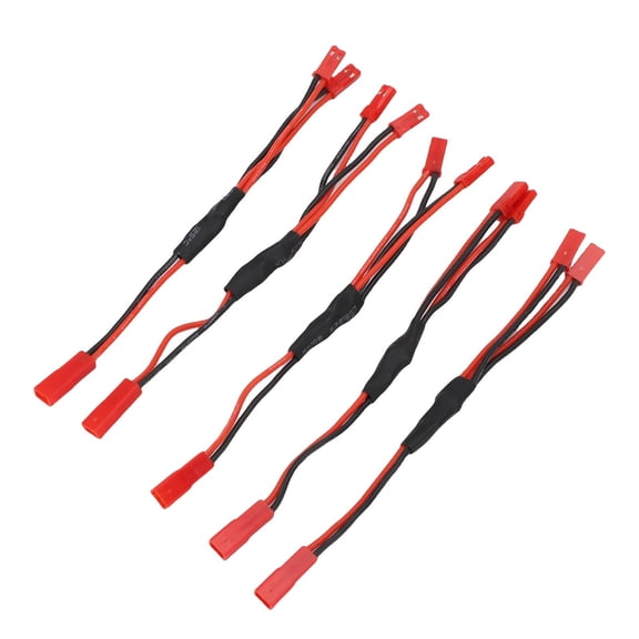 BOKYAN RC Motor ESC JST Plug Splitter Female to Male Y Cable Harness Wire 15.5cm / 6.1 inches Extension Cord Connectors for Mini 030 050 180 Motors Replacement Parts, 5 Pieces Set