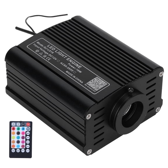 BOKYAN RGBW Fiber Optic Light Engine 16W LED Voice Control Ceiling Decoration Lighting with APP Remote Control (Fiber Not Included) - 8.27 inches / 21 cm