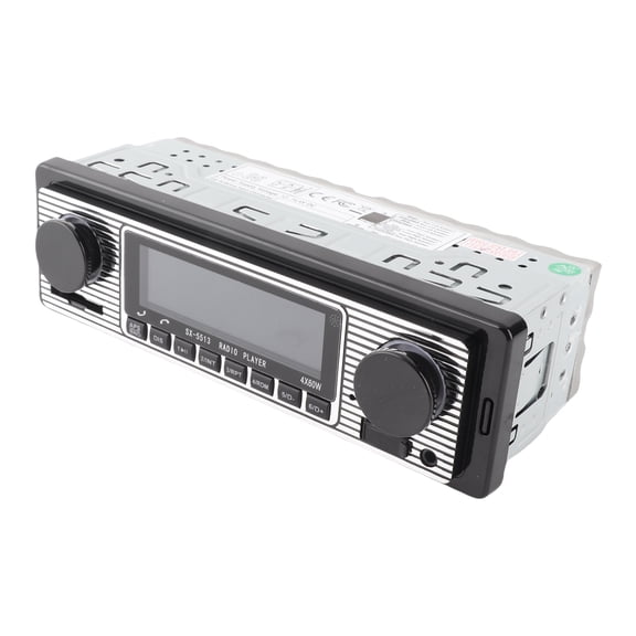 BOKYAN Retro In-Dash Car Stereo Bluetooth Vintage Radio MP3 Player with USB AUX Port and Wireless Audio Streaming High Power Audio Head Unit, 7.4x4.5x2.3 Inches / 18.8x11.5x5.8 cm