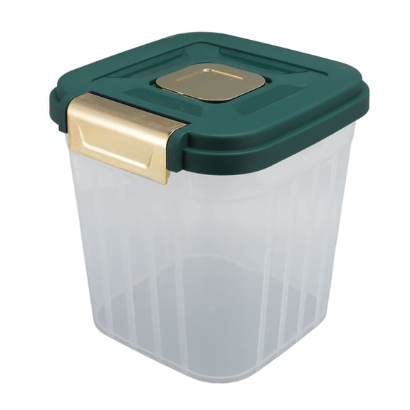 BOKYAN Rice Storage Container Green 10kg / 22 lbs Capacity Household Multifunctional Thickened Grain Bin for Dry Food Flour Beans with Measuring Cup