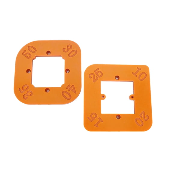 BOKYAN Round Corner Template Woodworking Routing Auxiliary Tool R10-R50 14-Piece Set
