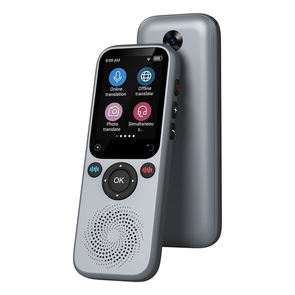 BOKYAN S20 Portable Language Translator Device 138 Languages Online 17 Offline Photo Translation ChatGPT Gray