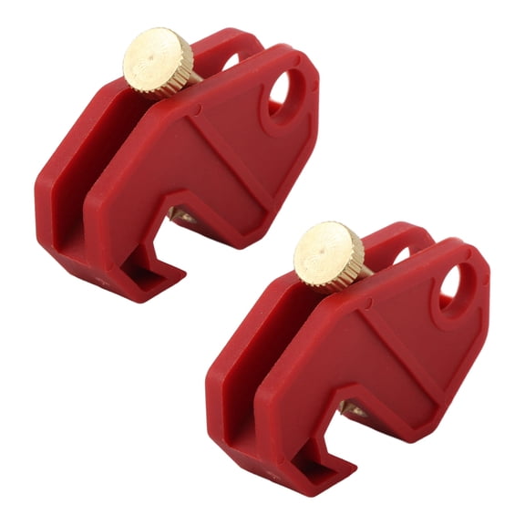 BOKYAN SKS13 Miniature Circuit Breaker Lockout Device, 2 Pcs Universal Single Breaker Lock, Nylon Insulated Safety Tagout Equipment for Industrial Maintenance and Electrical Protection Systems