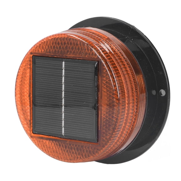 BOKYAN Safety Beacons WL-01 LED LED Beacons, Screw-In 1 Pack. High Brightness Solar Warning Strobe Light for Road Construction Emergency. Essential Traffic Signal Flash Lamp Safety Equipment Yellow