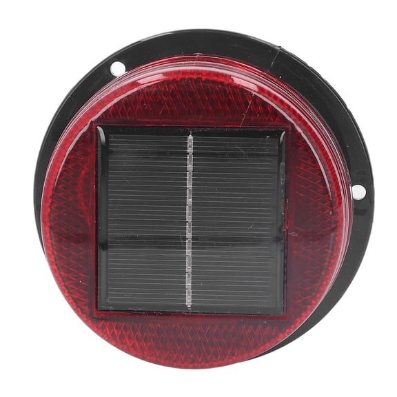 BOKYAN Safety Beacons WL-01 LED LED Beacons, Screw-In 1 Pack. High Brightness Solar Warning Strobe Light for Road Construction Emergency. Essential Traffic Signal Flash Lamp Safety Equipment Red